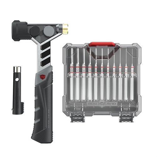 Il set Master Hammer & Accu-Punch offre strumenti di alta qualità per l'assemblaggio e la manutenzione delle armi, garantendo precisione e protezione.