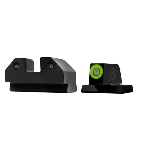 Le R3D Night Sights per Canik TP9 offrono un'illuminazione tritium brillante, contrasto elevato e tecnologia Ember Glow per una visibilità ottimale in ogni condizione di luce.