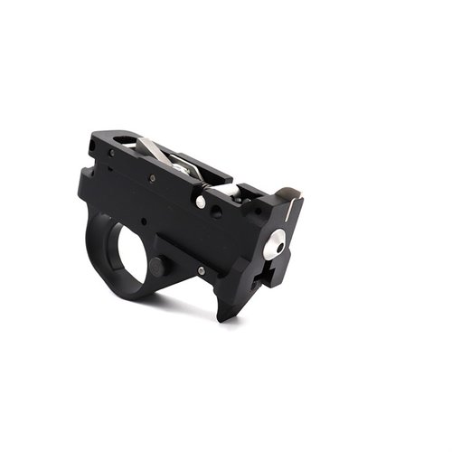 Il KIDD è il miglior grilletto aftermarket per 10/22, con design a due stadi che offre un rilascio pulito e affidabile, perfetto per tiratori esperti.