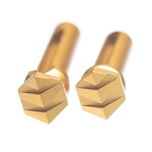 I perni di smontaggio Enhanced AR-15 di Tyrant CNC sono leggeri, robusti, facili da installare senza attrezzi e disponibili in diverse colorazioni anodizzate.