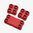 MAGPUL DAKA BINS confezione da 3 - una 2x4 e due 2x2 rosso