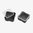 DAKA 2X2 contenitori 3.6" x 3.6" x 1.8" nero, confezione da 2
