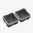 DAKA 2X2 contenitori 3.6" x 3.6" x 1.8" nero, confezione da 2