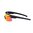 DEFIANT EYEWEAR montatura nera e lente grigia polarizzata con specchio rosso