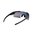 DEFIANT EYEWEAR montatura nera e lente grigia polarizzata con specchio rosso