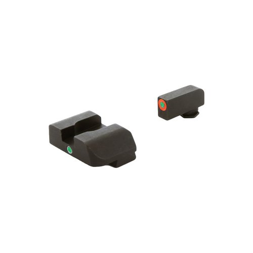 Gli i-Dot night sights AMERIGLO® offrono un allineamento verticale rapido e semplice, perfetti per i tiratori di Glock® Gen 1-4 e Gen 5.