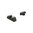 Set mirini da poligono zigrinati per Glock 42, 43, 43X, 48 nero