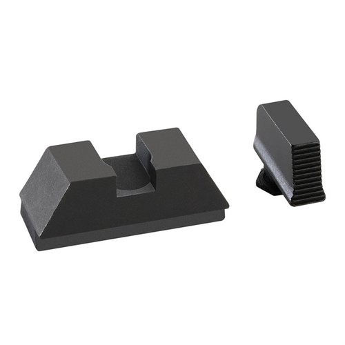 Il set di mire AMERIGLO 2L Tall offre un'immagine di mira co-witness precisa per ottiche red dot montate su slide, compatibile con tutti i modelli Glock.