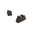 2XL OPTIC COMP MIRE ANTERIORE ZIGRINATA .350"F/.429"R PER GLOCK
