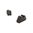 AMERIGLO 3XL OPT COMP Mirini 3-punti compatibili con ottica trizio/nero OL .365"F/.451"R per GLOCK