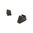 AMERIGLO mire 5XL compatibili con ottica, fronte zigrinato .407"F/.507"R per Glock