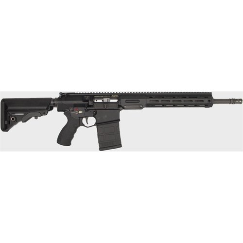 Il fucile semi-automatico MARS-H 7.62x51 NATO offre robustezza, precisione a lungo raggio e un sistema modulare versatile, con canna cromata da 16" e caricatore da 20 colpi.