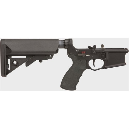 Il MARS-L SOPMOD offre controlli ambidestri, un design ergonomico, un grilletto a due stadi e una maggiore durabilità, ideale per calibri .204 Ru, .300 BLK e 5.56.