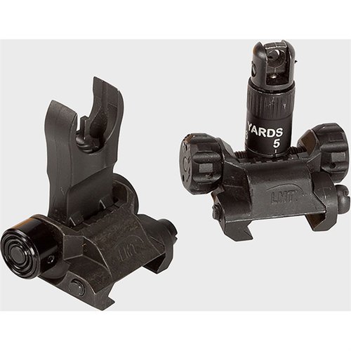 Il kit AR-308 IMPERIAL BUIS offre mirini flip frontale e posteriore, progettati per resistere a tutte le condizioni e garantire sicurezza fino a 800 yard.