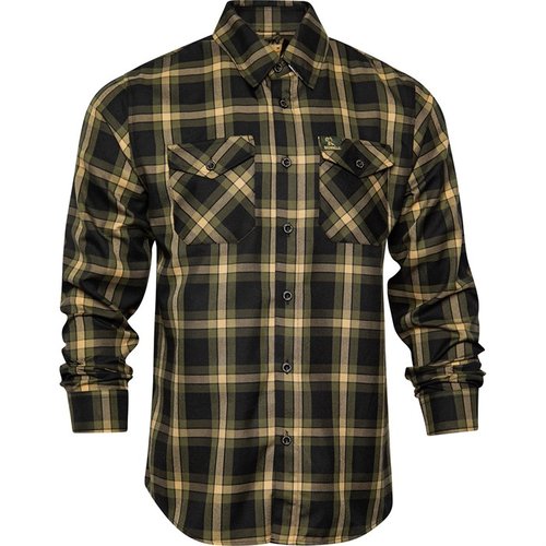 La camicia flanella BROWNELLS PATERSON offre comfort, stile e praticità con tessuto D-Tech™, tasche a bottone e un panno in microfibra per occhiali.