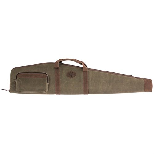 Il RAWHIDE WAXED RIFLE CASE offre una protezione superiore per il tuo fucile, realizzato in robusto canvas cerato con imbottitura in schiuma e cerniere in ottone antico.
