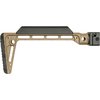 Il MINIMALISTIC SIDE FOLDING STOCK offre un meccanismo robusto in acciaio, design rigido, 5 attacchi QD e comfort con calciolo in gomma, tutto Made in USA.