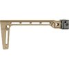 L'ARM BRACE SIDE FOLDING di Midwest Industries offre un meccanismo robusto, configurabile per il piegamento a destra o sinistra, con 5 attacchi QD e design rigido.