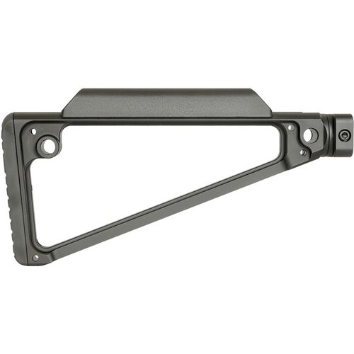 Il TRIANGLE FIXED STOCK offre una posizione fissa, 5 attacchi QD, design rigido in alluminio anodizzato, comfort migliorato con calciolo e poggiaguancia in polimero.