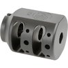 L'ALPHA TANK BRAKE offre una riduzione massima del rinculo grazie al design a doppia camera, costruito in acciaio inossidabile 416 e disponibile in finitura Black Nitride.