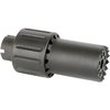 L'ALPHA BLAST DIVERTER dirige il blast del muso in avanti, è realizzato in alluminio 6061 con un cappuccio in acciaio, leggero e compatibile con M14X1LH / 24MM.