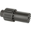 L'ALPHA BLAST DIVERTER dirige il soffio del calcio in avanti, è realizzato in alluminio 6061 con estremità in acciaio, leggero e compatibile con M14X1LH.