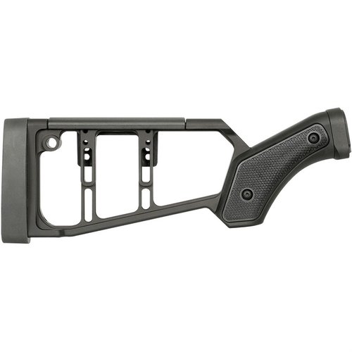 Calcio per Remington 870 con design ambidestro, regolazione dell'altezza, riduzione del rinculo e compatibilità M-LOK® per un'ottima personalizzazione.