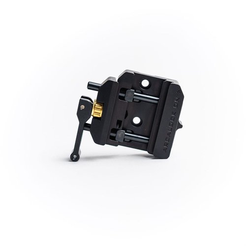 L'ARCALOCK Dual Clamp è realizzato in alluminio 6061-T6 e acciaio inox, offre tensione regolabile, compatibilità con ARCA e Picatinny, e attacco ARMS 17S.