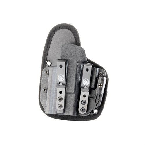 L'OMNICARRY MULTI-FIT OWB offre un adattamento universale per oltre 300 pistole, con ritenzione superiore e comfort grazie al supporto in schiuma e rete.