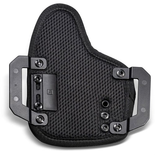 L'OMNICARRY MULTI-FIT OWB è un fondina versatile per oltre 300 pistole, con regolazione della ritenzione e comfort grazie al supporto in schiuma e rete.