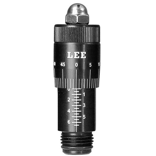 La vite di regolazione micrometrica Lee Precision offre regolazioni precise per la profondità di caricamento, senza clic fastidiosi e con divisioni facilmente leggibili.