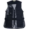 Il gilet da tiro BOB ALLEN è leggero e traspirante, con tasche per inserti, tubi di strozzatura e spazio per cartucce, disponibile per destri e sinistri.