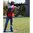 Gilet da tiro full mesh con doppio pad rosso L