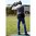 Gilet da tiro interamente in mesh con doppio pad, kaki, taglia S