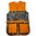 Gilet da tiro in full mesh con doppio pad, arancione, 2XL