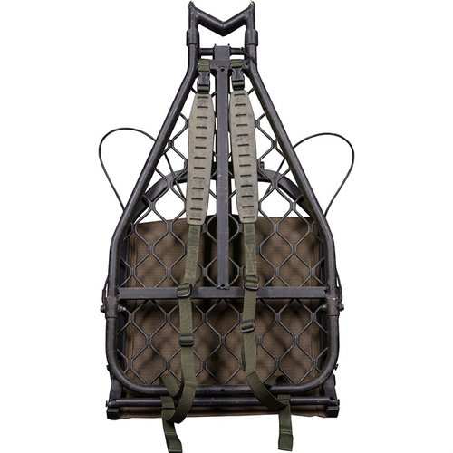Le QUAKE CLAW 2.0 Treestand Carry Straps offrono un trasporto facile e confortevole per i cacciatori, con cinghie regolabili, resistenti e leggere.