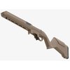 Il calcio HUNTER LITE di MAGPUL per Ruger American è leggero, regolabile e compatibile con modelli destrosi e mancini, ideale per cacciatori in cerca di prestazioni.