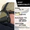 I cuscinetti Noisefighters Sightlines offrono comfort per chi indossa occhiali, isolamento acustico superiore e compatibilità con molte cuffie, grazie all'adesivo non permanente.