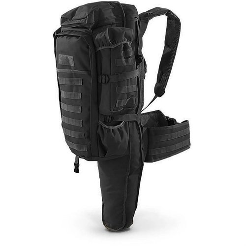 Lo zaino tattico con supporto per fucile offre trasporto spazioso e resistente, comfort con spallacci imbottiti, e capacità di 900-cu. in. per avventure all'aperto.