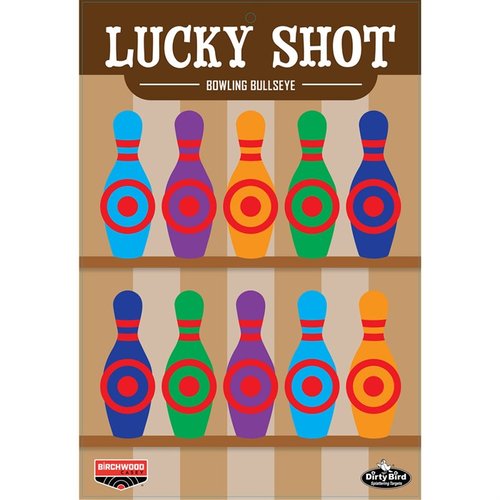 I bersagli DIRTY BIRD LUCKY SHOT 12 x 18" offrono un intenso splatter per un contrasto superiore, ideali per tutte le sparatorie con pistola, confezione da 6.