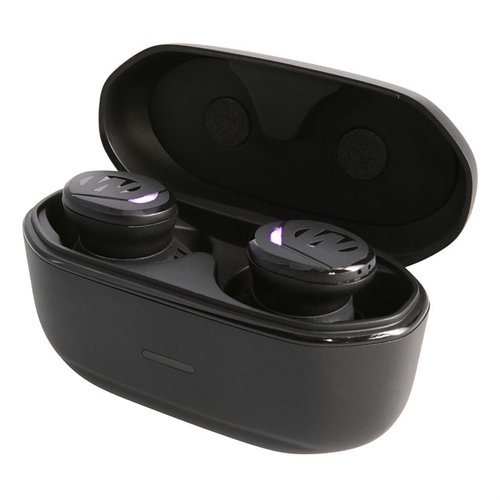 Le SUPPRESSOR RECHARGEABLE EAR BUDS offrono 24 db di riduzione del rumore, 6 ore di autonomia, ricarica wireless e protezione IP54 per un audio di alta qualità.