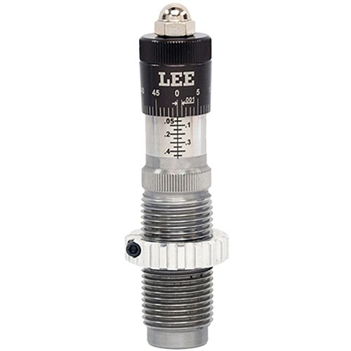 I dies di caricamento micrometrico LEE PRECISION offrono regolazioni precise, allineamento perfetto e la possibilità di caricare e crimpare simultaneamente.