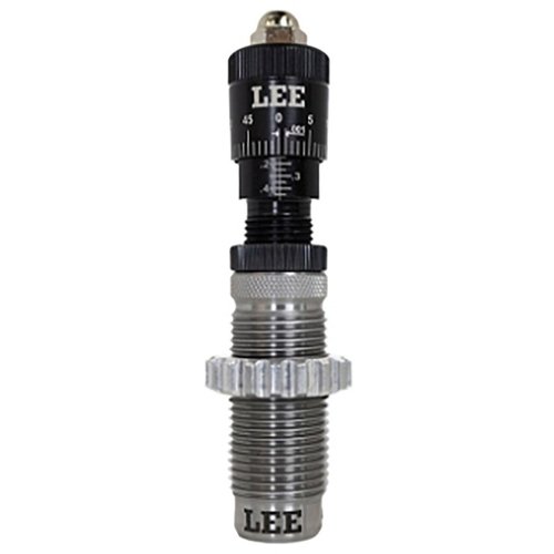 Trasforma il tuo Lee Carbide Factory Crimp die in un die di caricamento micrometrico preciso e facile da regolare, con crimpatura e post-sizing in un solo passaggio.