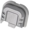 La slide cover plate Tyrant CNC per Glock 43X/48 è realizzata in alluminio di grado aerospaziale, con design a chevron e bordi smussati, senza necessità di attrezzi.