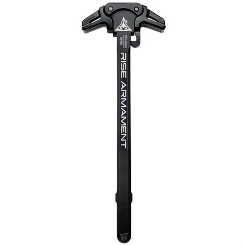 Il manico di carica ambidestro RISE ARMAMENT per AR-308 offre lanci ambidestro, lavorazione in alluminio 7075 e finitura anodizzata nera per prestazioni superiori.