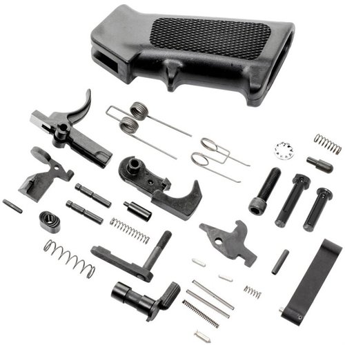Il kit di parti inferiori MIL-SPEC per AR-15 di NEXT LEVEL ARMAMENT include tutto il necessario per il tuo prossimo progetto AR15, con pacchetti colorati per un'assemblaggio semplice.