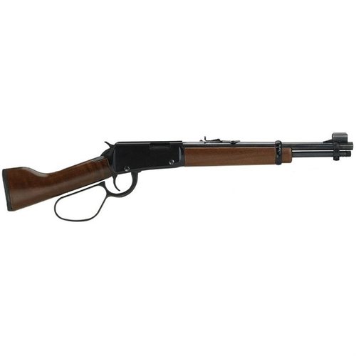 Il H1 Mare's Leg .22 WMR combina design iconico e azione a leva, con legno di noce americano, per un'esperienza di tiro portatile e soddisfacente.