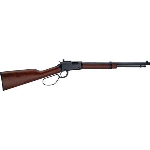 Fucile a leva H1 TRACKER .22LR con canna ottagonale da 16,5", capacità di 13 colpi, dotato di mire Skinner per precisione e un'impugnatura grande per un uso versatile.
