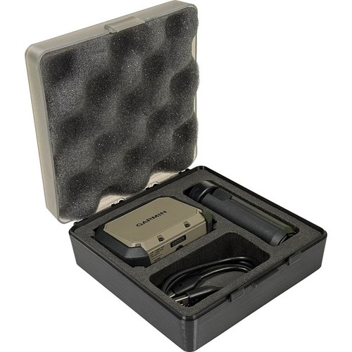 La custodia rigida MTM per Garmin Xero offre protezione affidabile, schiuma personalizzata per accessori e un coperchio trasparente per un rapido accesso.