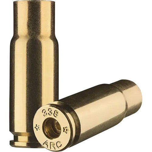 La STARLINE 338 ARC BRASS offre prestazioni superiori in subsonico e supersonico, compatibile con AR-15, ideale per proiettili pesanti e caccia.